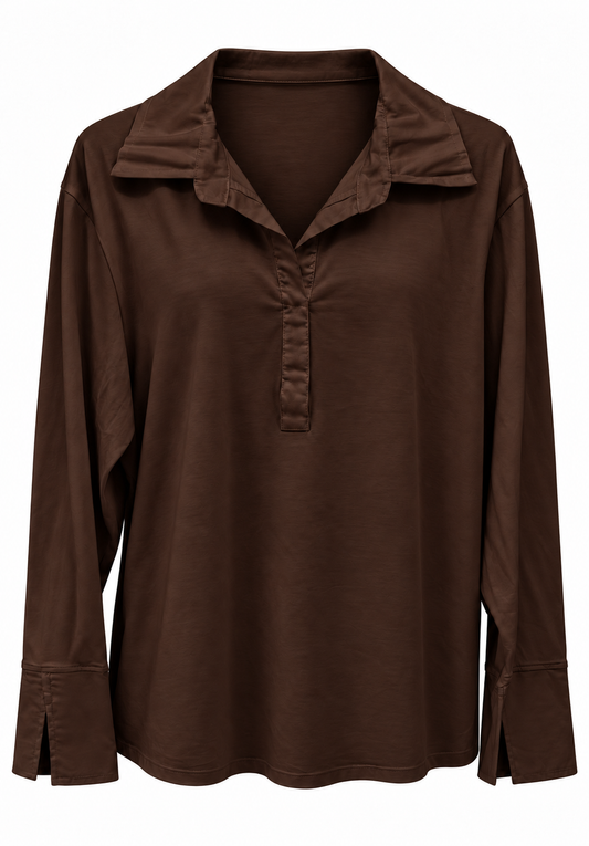 KYLE LAYERING SHIRT BROWN *New