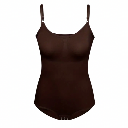 ROXIE SNATCHED WAIST BODYSUIT BROWN *New