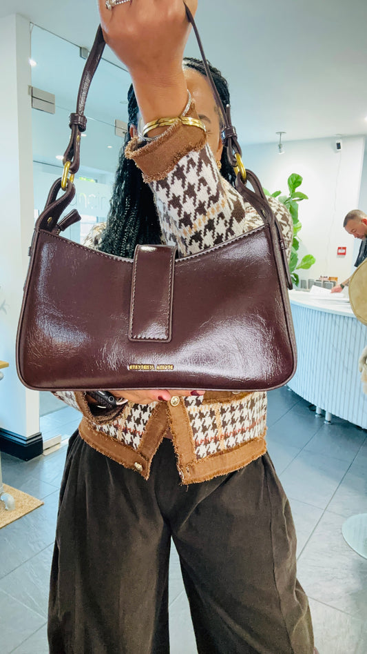 KURT PU LEATHER BAG RICH BURGUNDY *New
