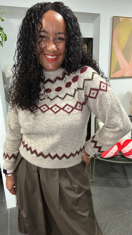 NORDIC JUMPER DEEP OATMEAL *NEW