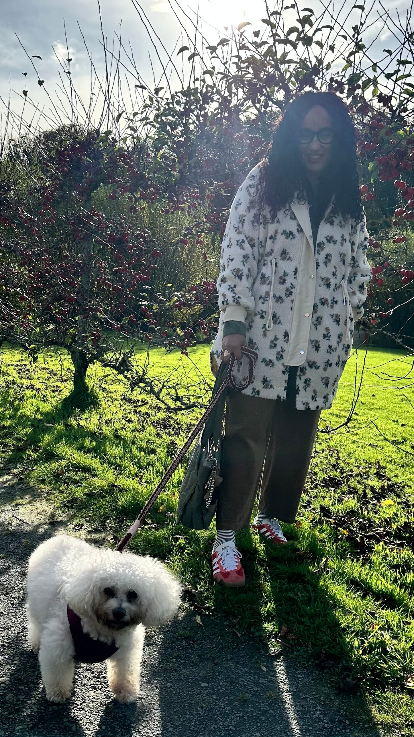 KENDAL TEDDY PARKA FLORAL & CREAM *New