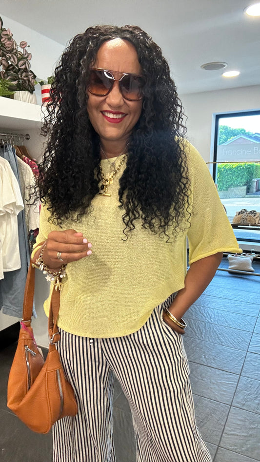 FINLEY FINE KNIT LEMON 🍋