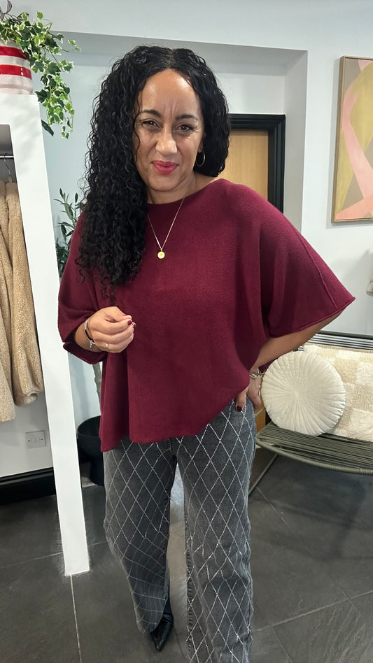 FINLAY SOFT BRUSHED KNIT MULBERRY *New