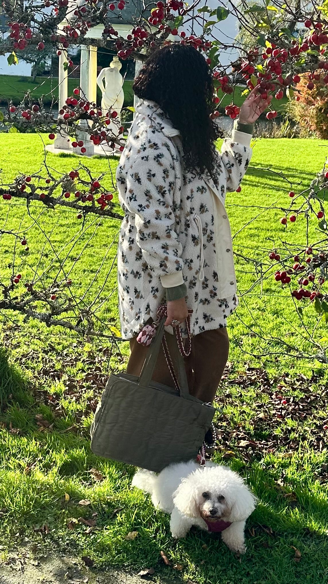 KENDAL TEDDY PARKA FLORAL & CREAM *New