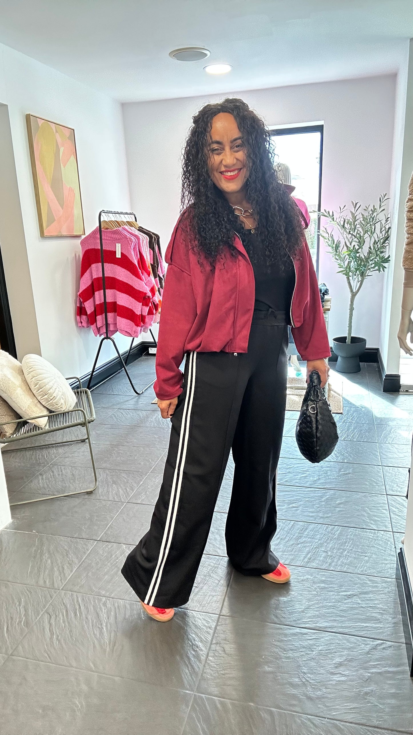 ROXIE TAPE TROUSERS BLACK *New