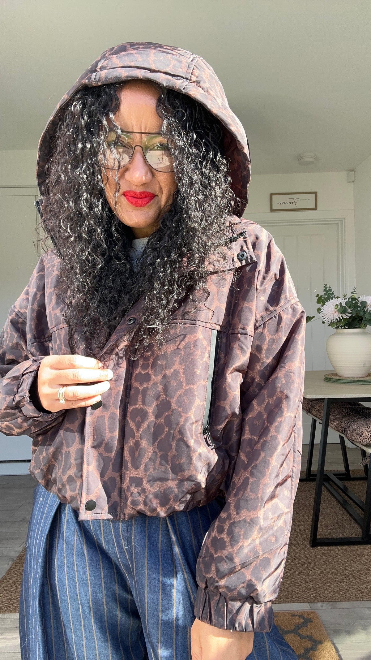 DROPE LEOPARD BOMBER JACKET *New
