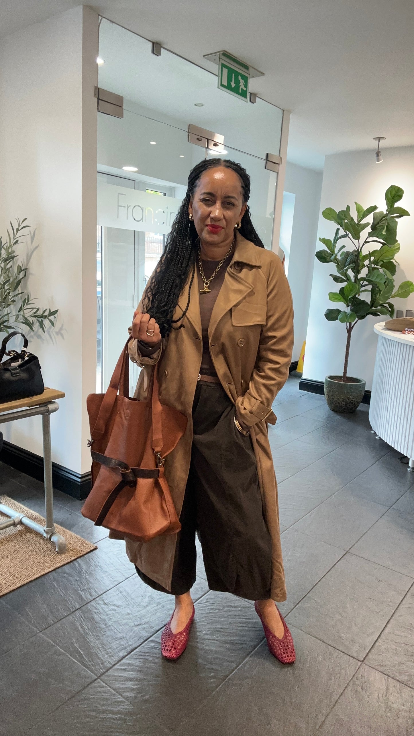 CHESHIRE SUEDE TRENCH  / MAC TAN *New