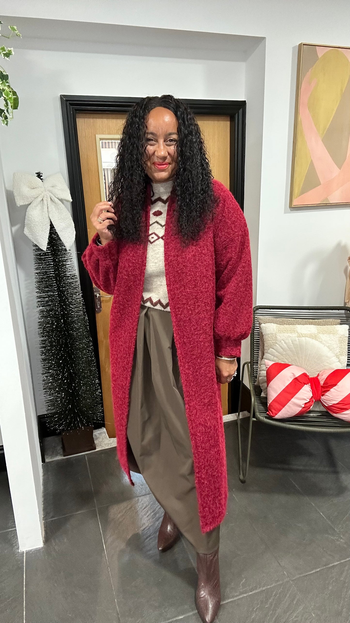 ALMA COATIGAN BURGUNDY WINE *NEW