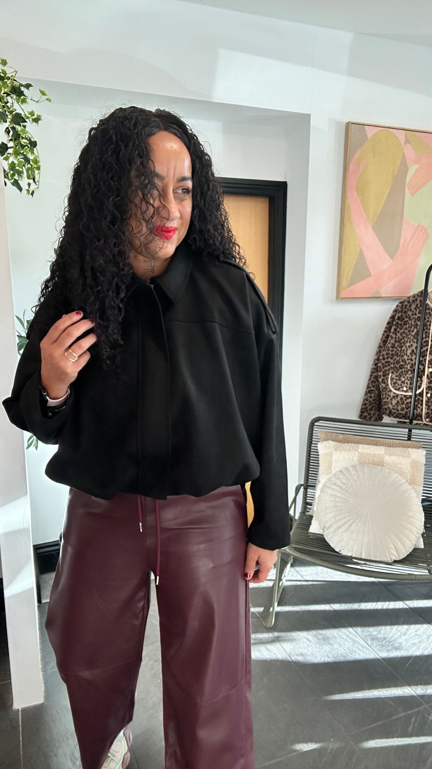 SALE DUPA BOMBER JACKET BLACK