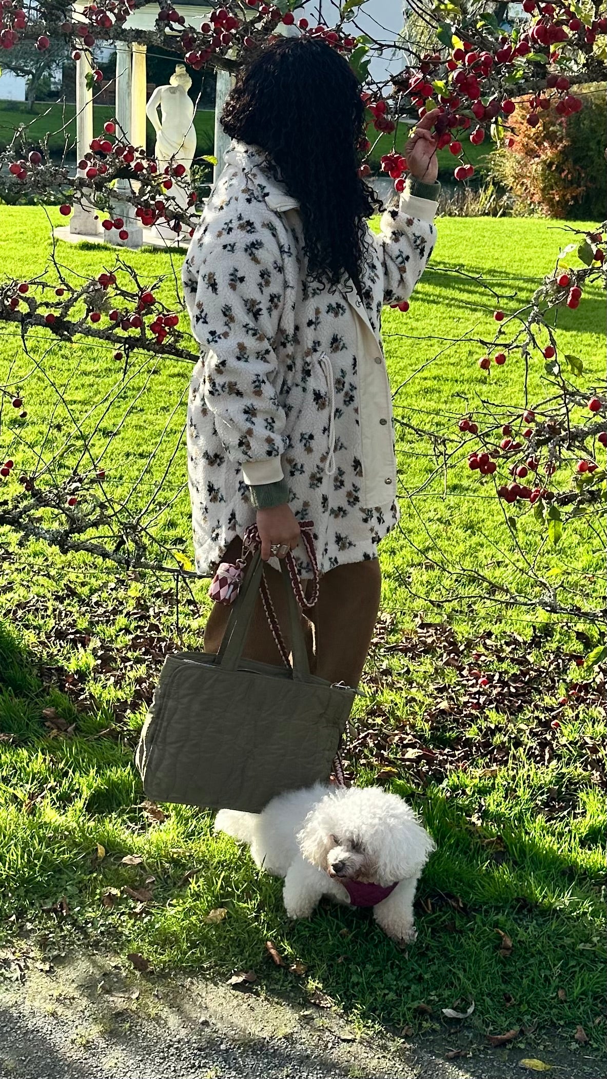 KENDAL TEDDY PARKA FLORAL & CREAM *New