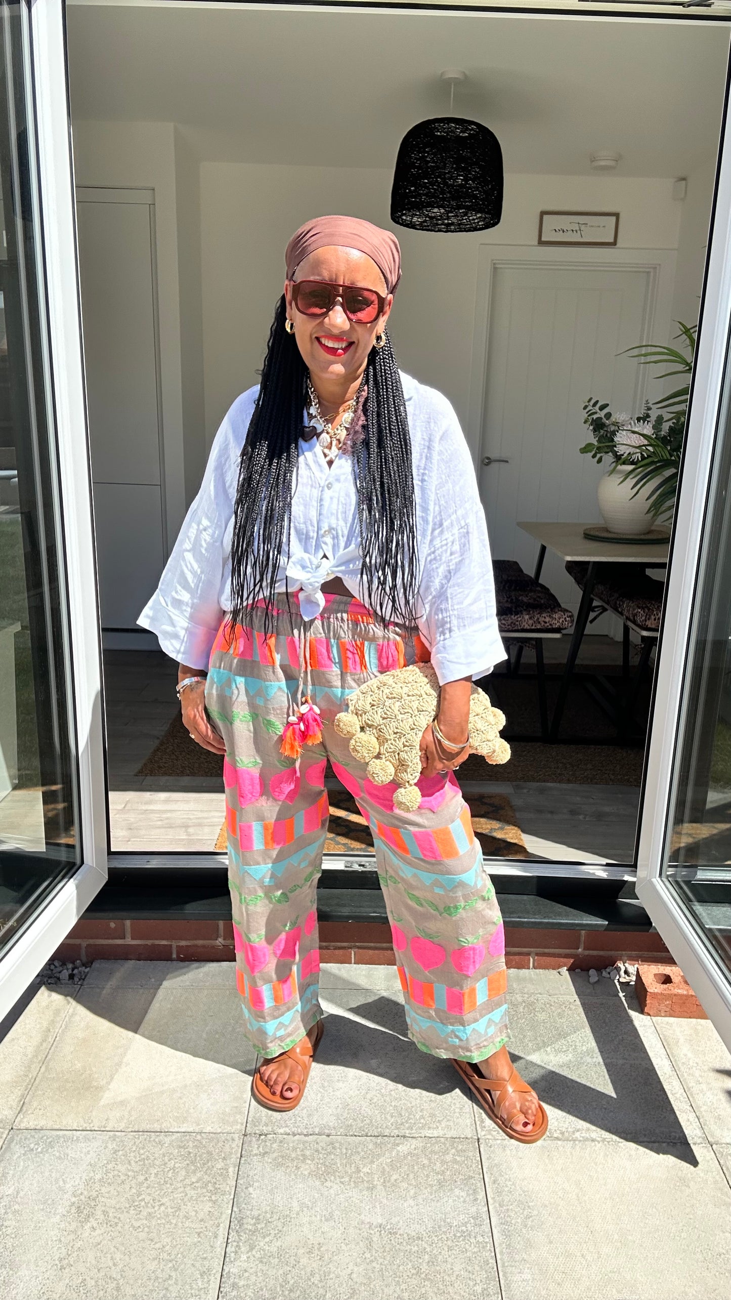 ARTISAN HANDCRAFTED TROUSERS 💗 PINK  FRUIT *New