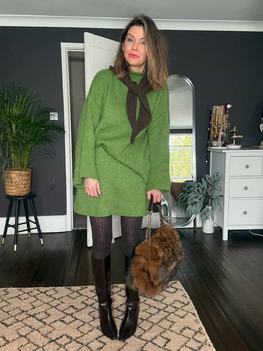 DANA SOFT KNIT COORD SET GREEN *New