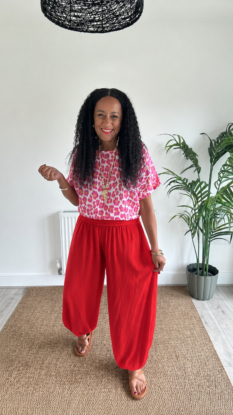 FRUITELLA GENE TROUSERS RED *New
