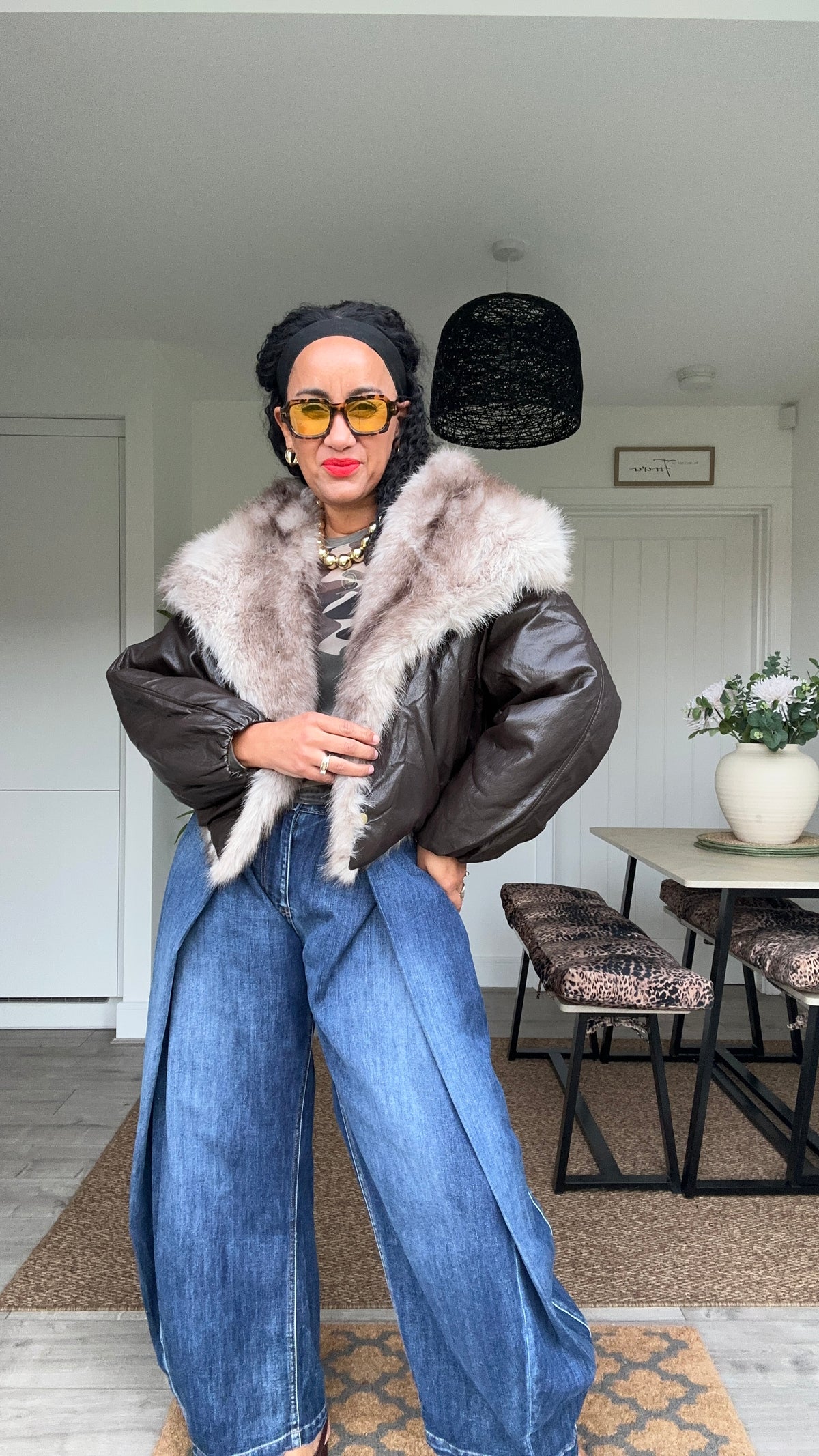LYNX REVERSIBLE FAUX FUR JACKET *New