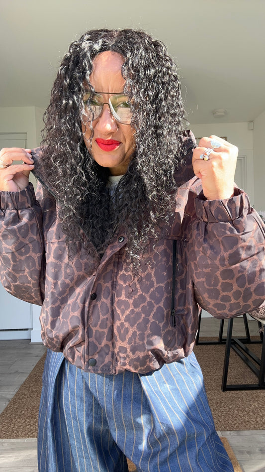 DROPE LEOPARD BOMBER JACKET *New