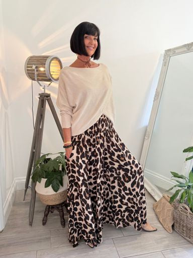 MABLE FRONT CROSS WRAP JUMPER OAT *New