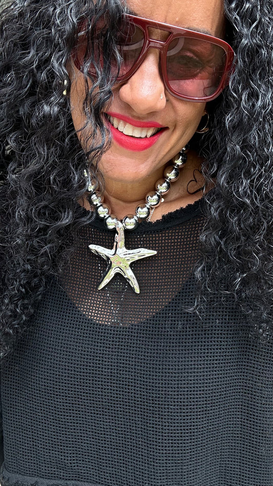 STARFISH NECKLACE SILVER *New