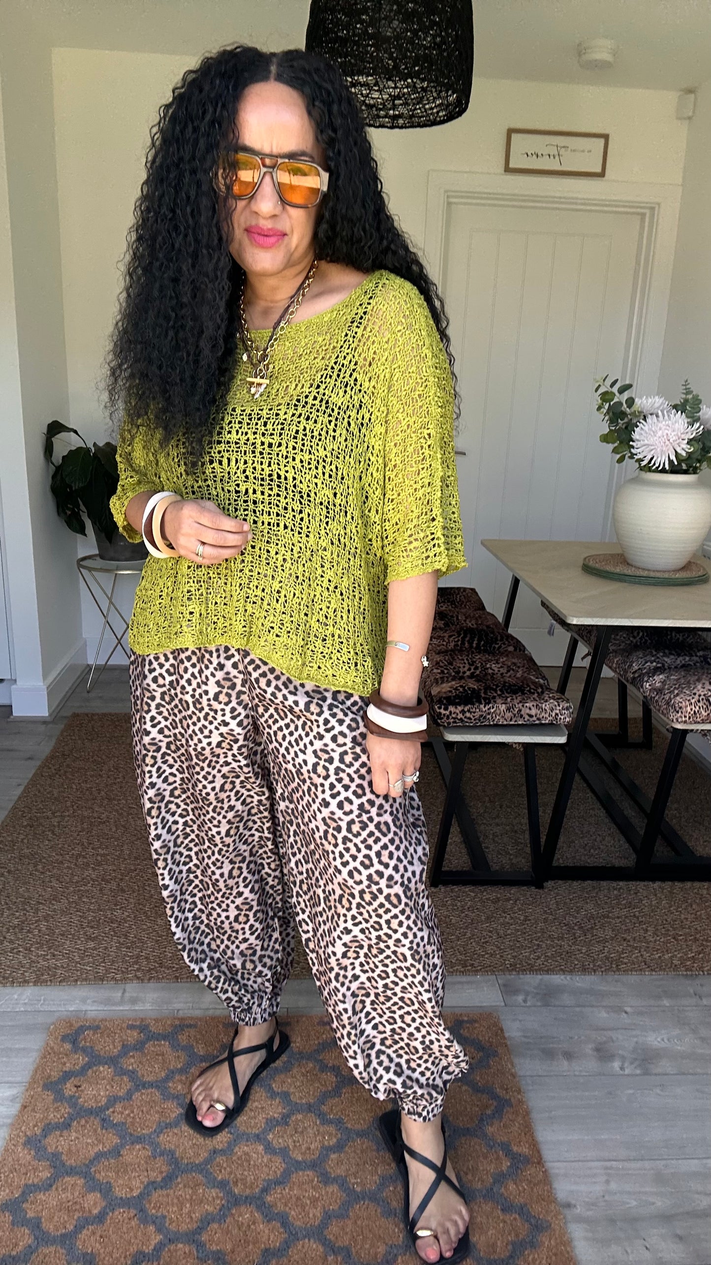 GLYN CROCHET TOP KIWI *New