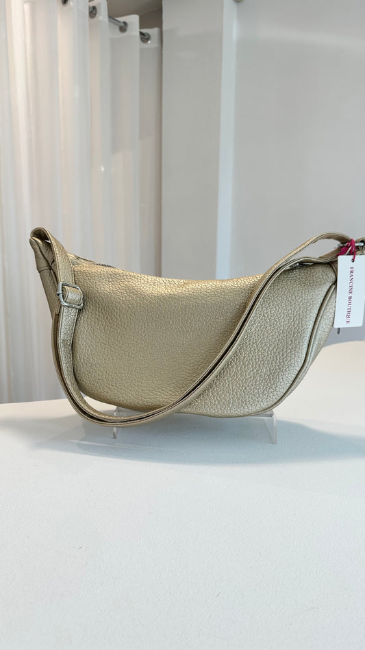 FAUX LEATHER BUM BAG GOLD *New