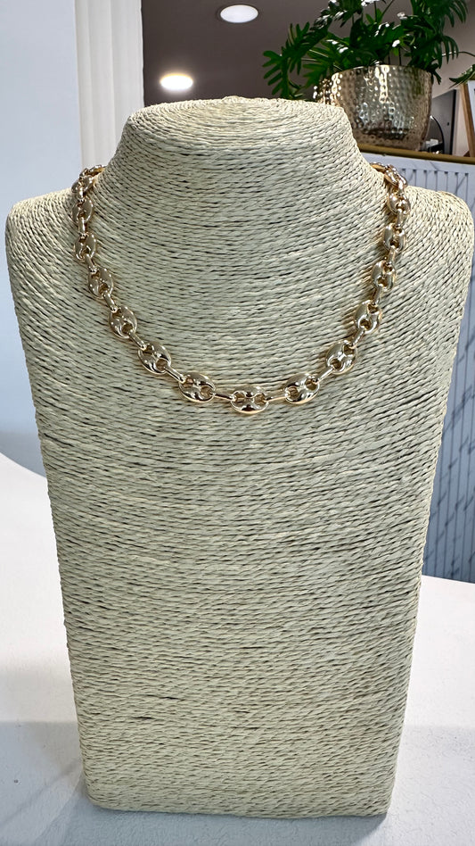 COFFEE BEAN NECKLACE GOLD *New