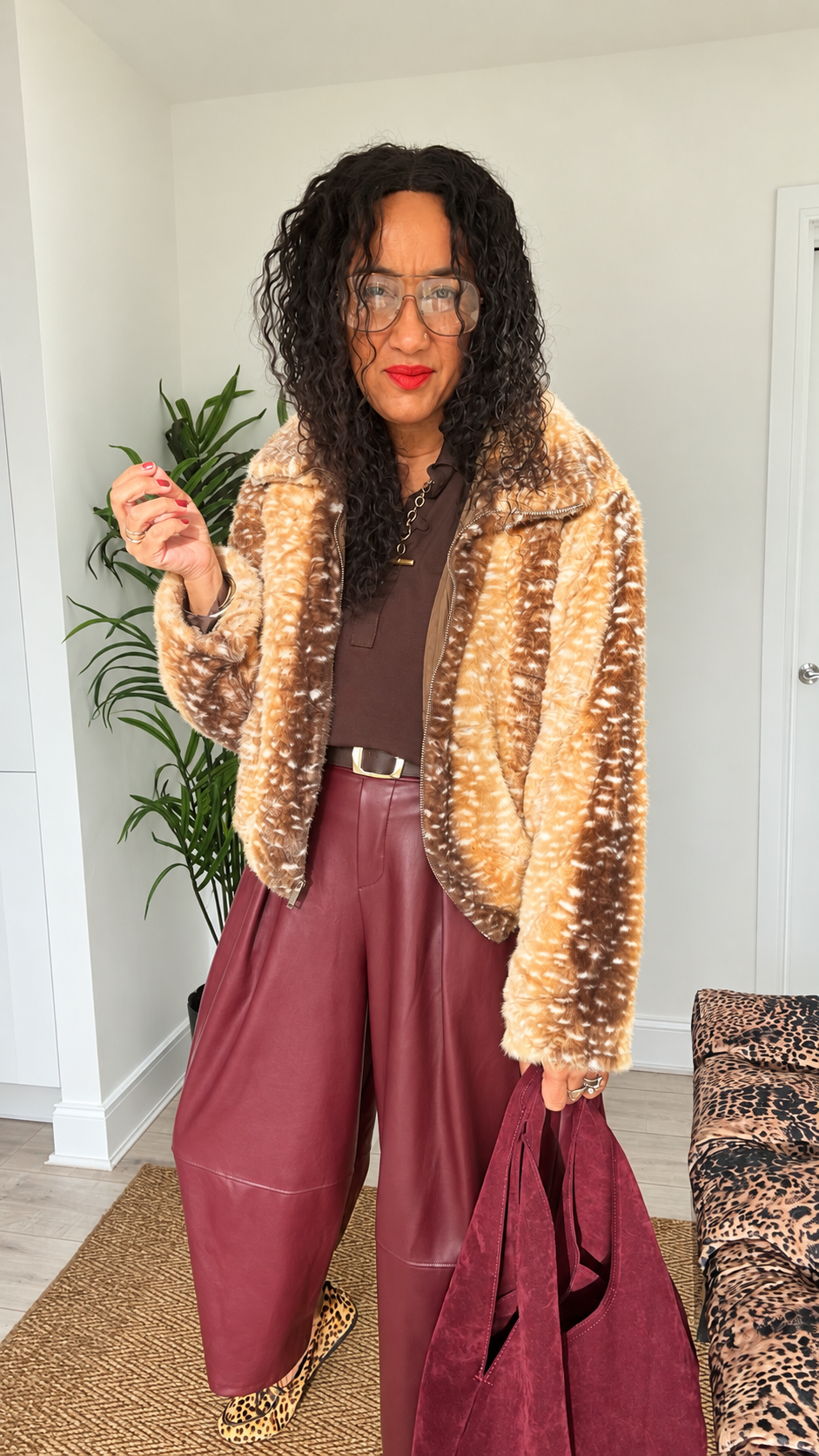 REINDEER OVERSIZED BOMBER JACKET *New