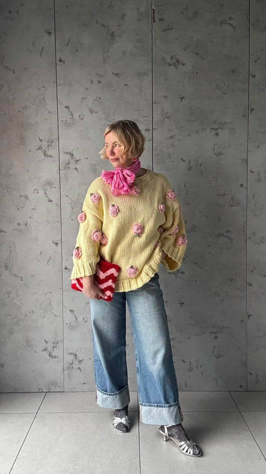 SORBET HANDMADE KNIT YELLOW *New