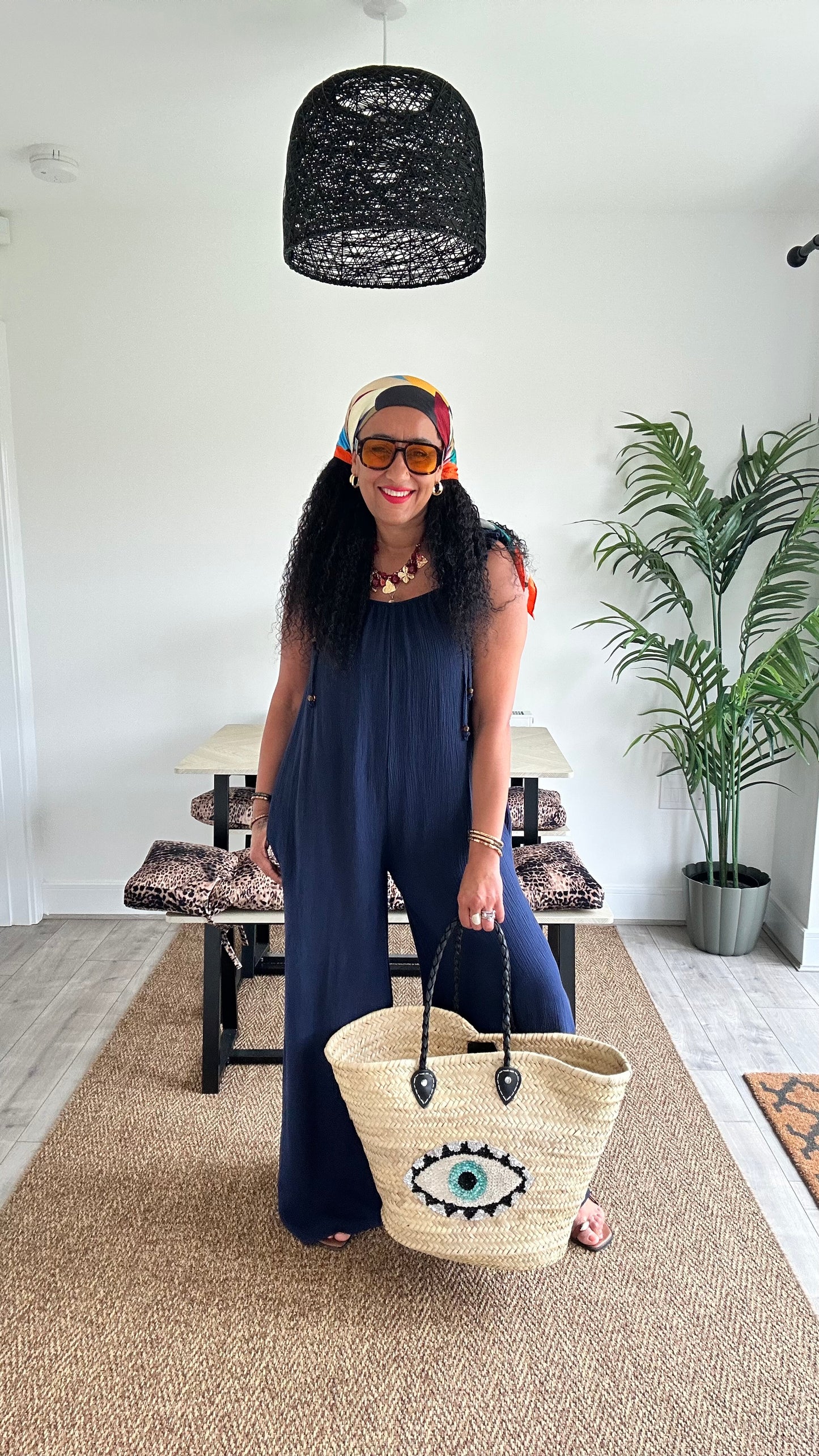 TAMMY BOHO JUMPSUIT NAVY *New