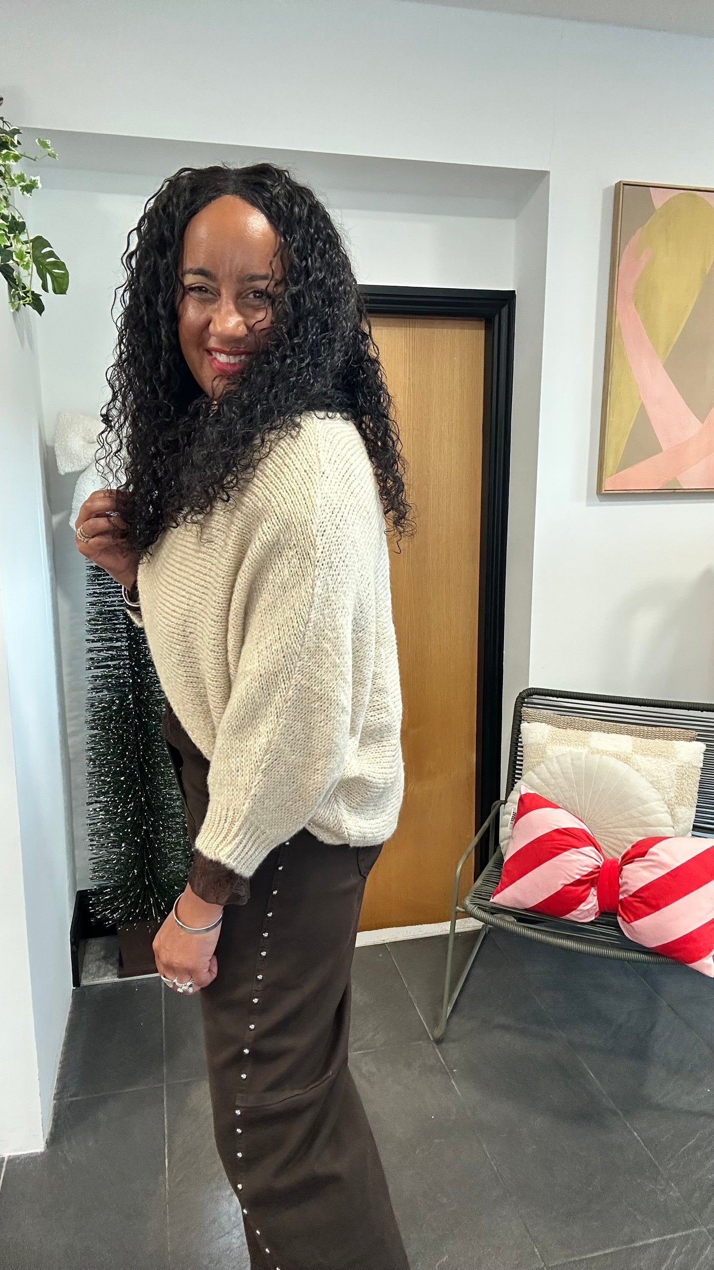 SALE MINI MABLE LUREX REVERSIBLE TOP
BEIGE