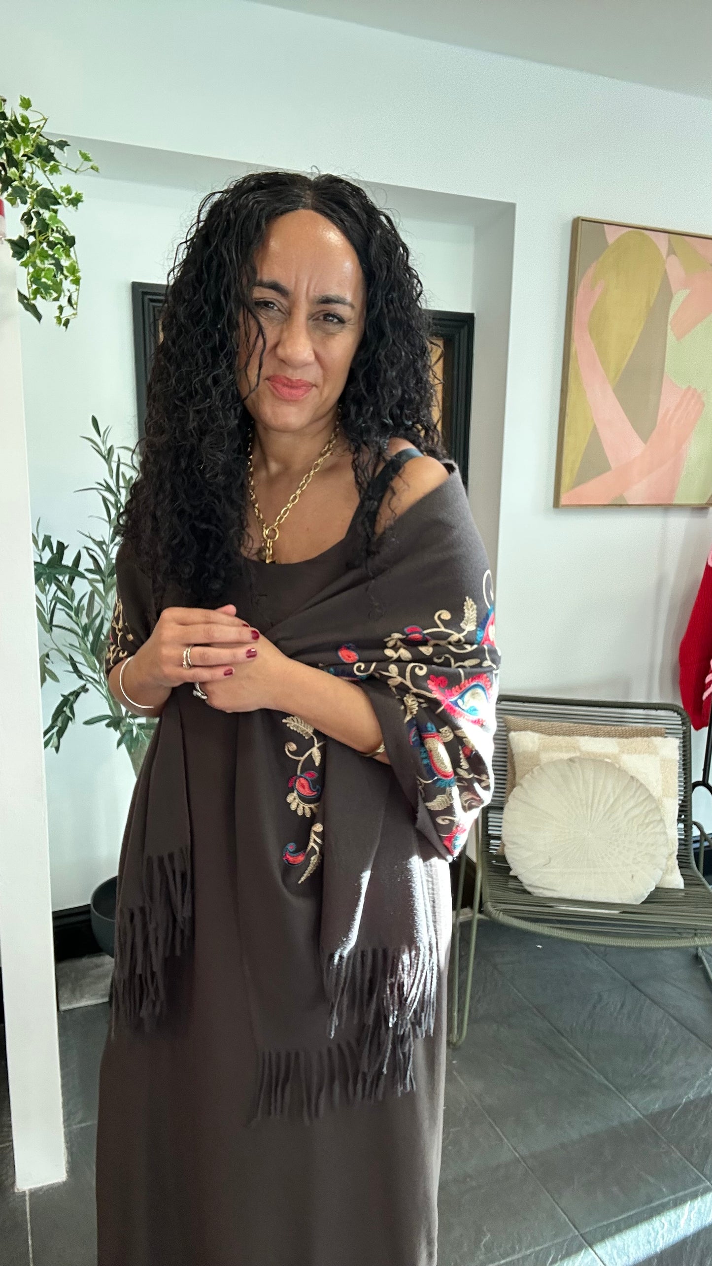 TIA SPAGHETTI STRAP DRESS ESPRESSO BROWN *New