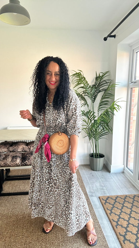 LEOPARD MAXI DRESS *New