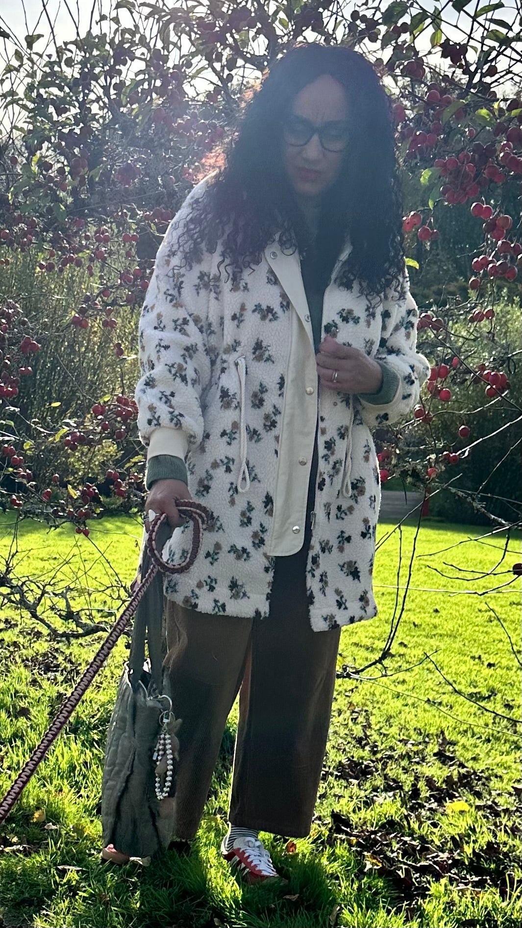 KENDAL TEDDY PARKA FLORAL & CREAM *New