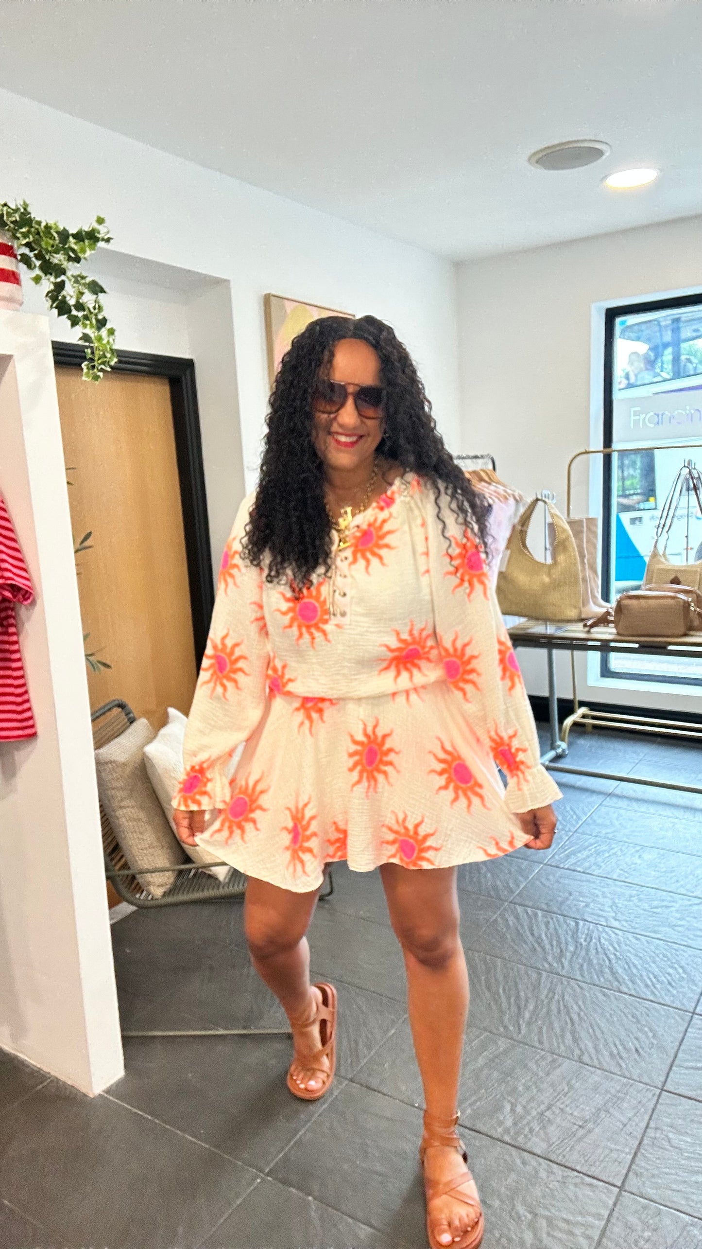 SALE SUNBURST PLAYSUIT LEMON