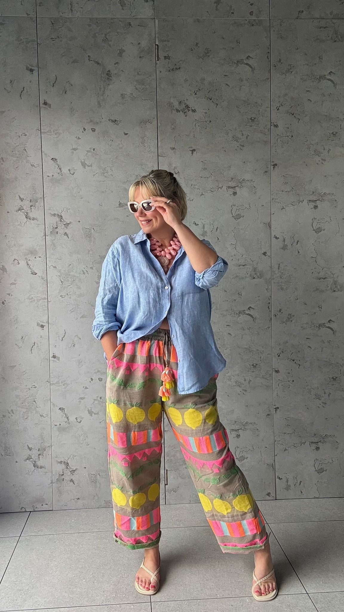 ARTISAN HANDCRAFTED TROUSERS 🍋 LEMON  FRUIT *New