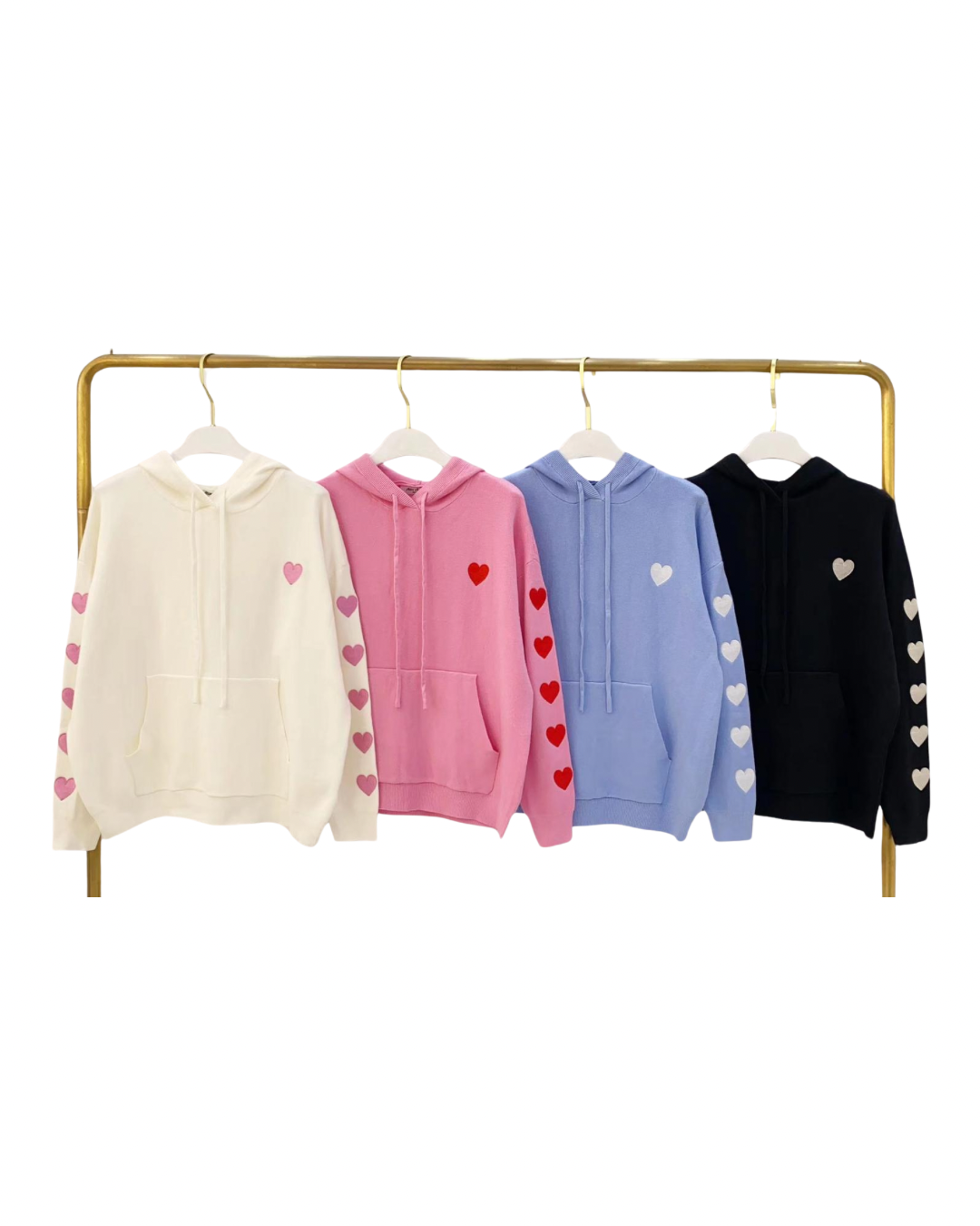 SALE SWEETHEART HOODIE POWDER BLUE