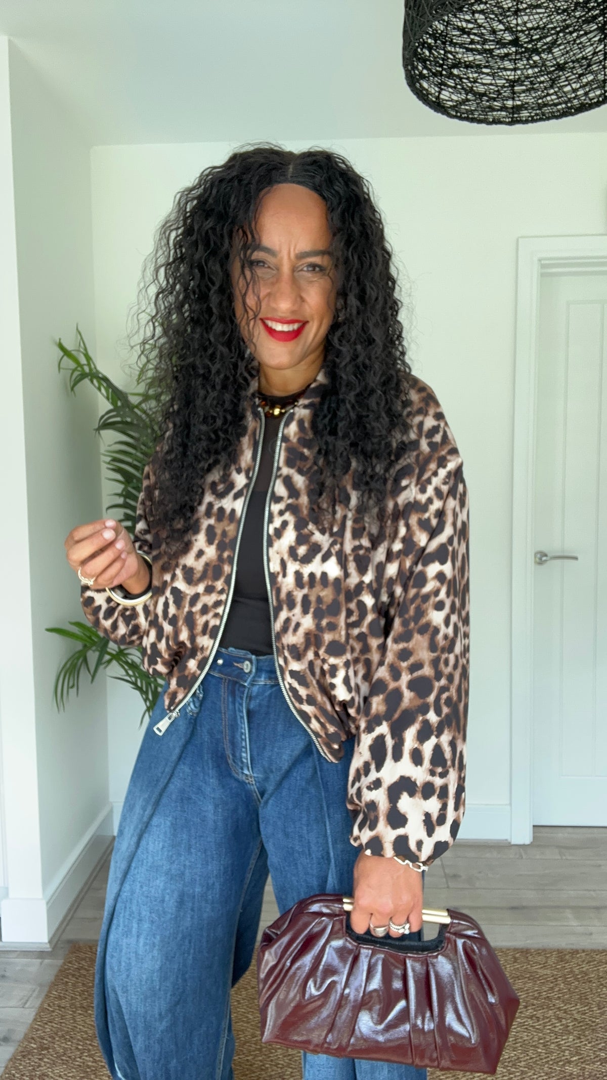LEOPARD BOMBER JACKET *New