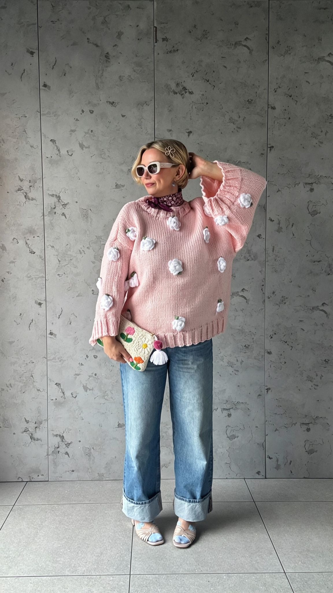 SORBET HANDMADE KNIT PINK *New