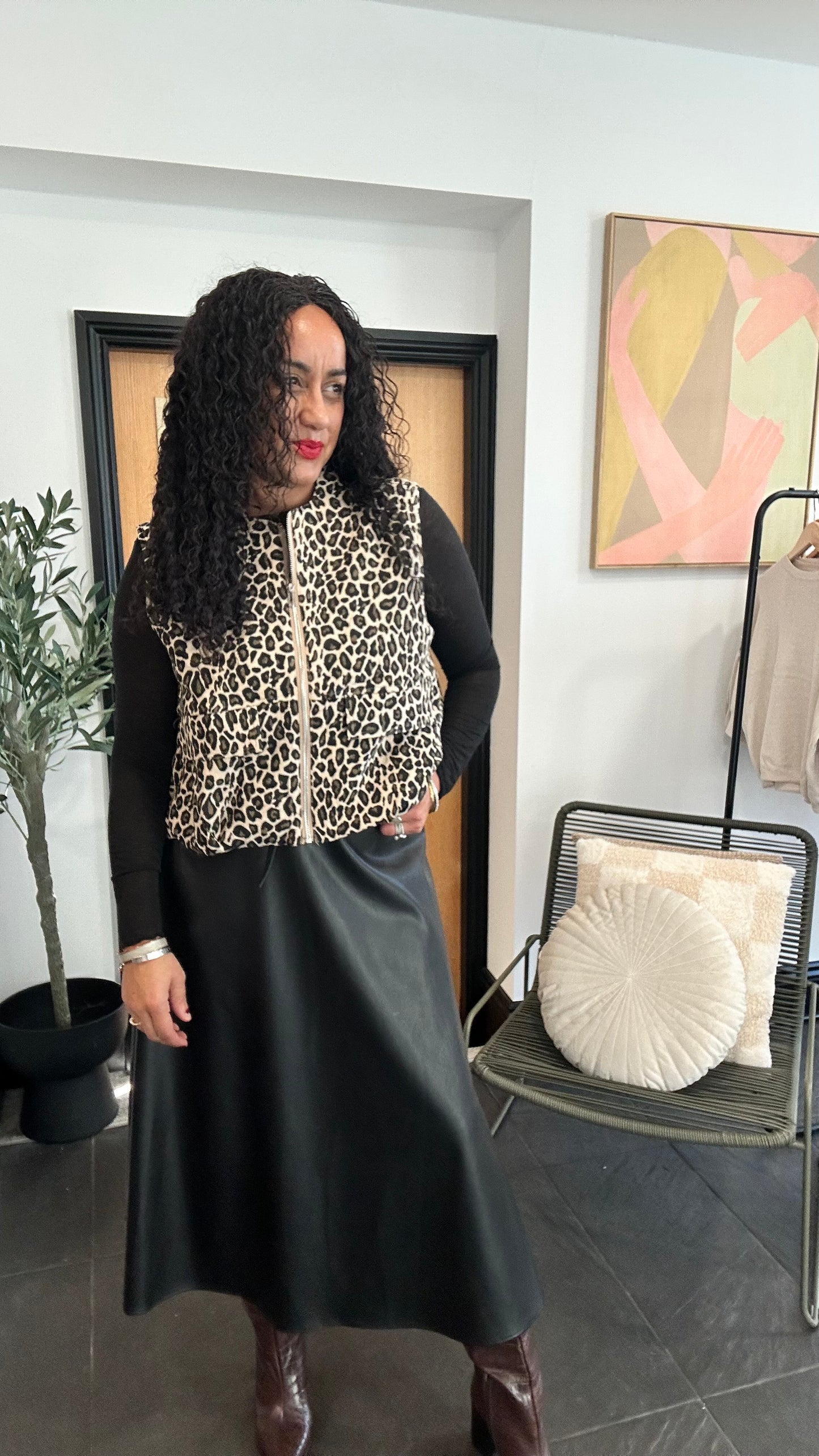 ICONE LEOPARD PARACHUTE GILET / WAISTCOAT *New & Trending