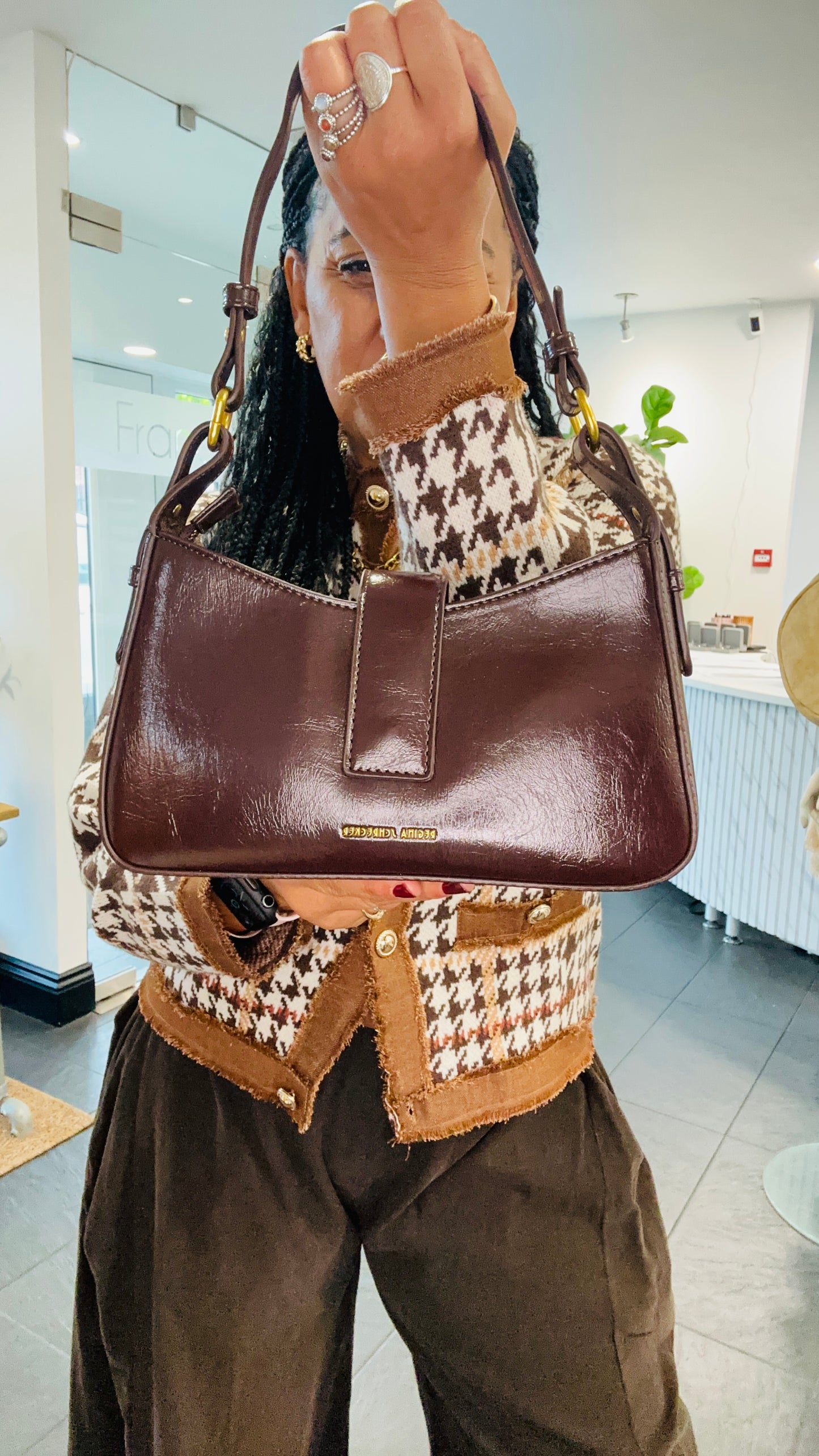 KURT PU LEATHER BAG RICH BURGUNDY *New