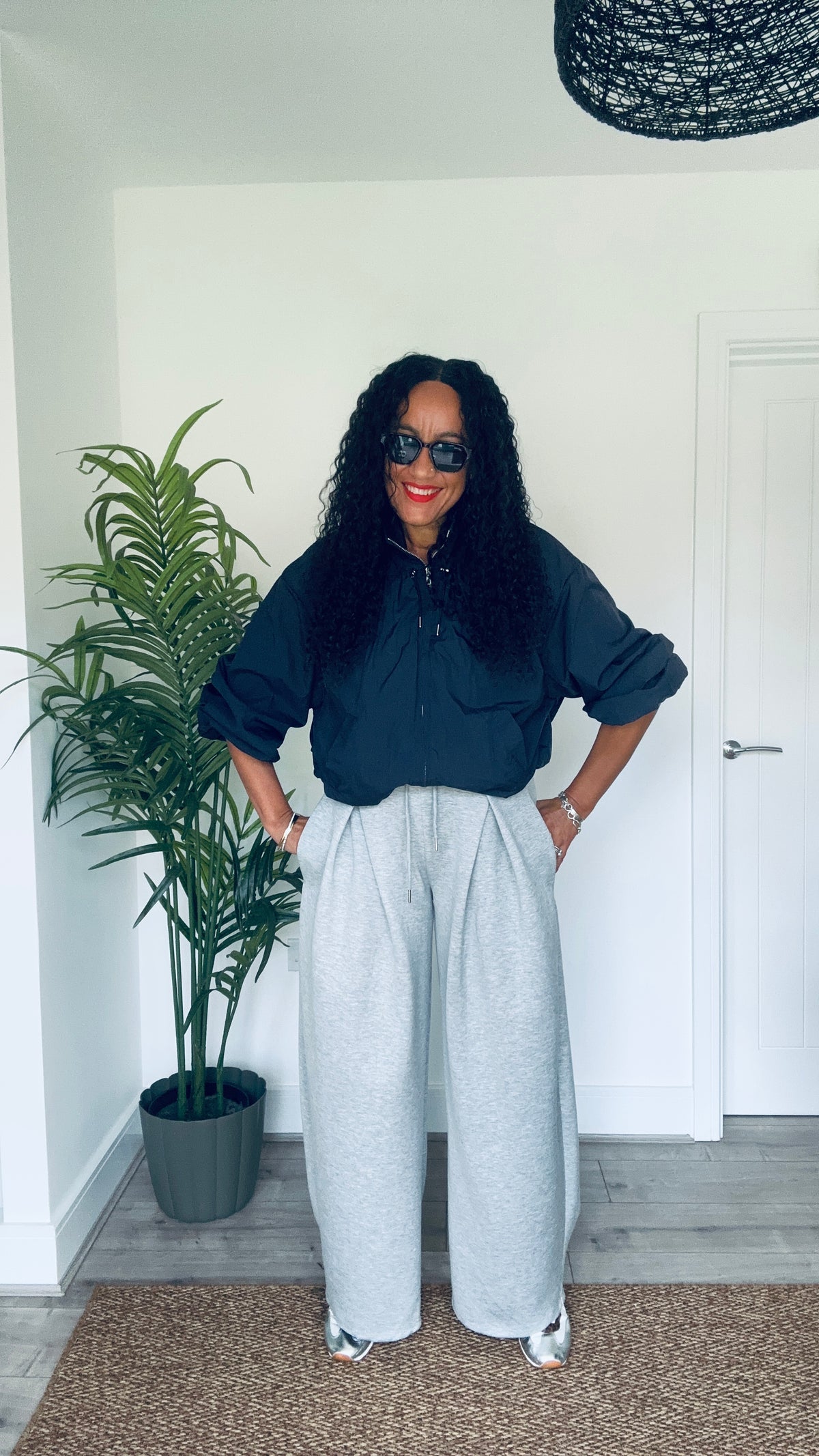 EVERYDAY WIDE LEG JOGGERS GREY *New