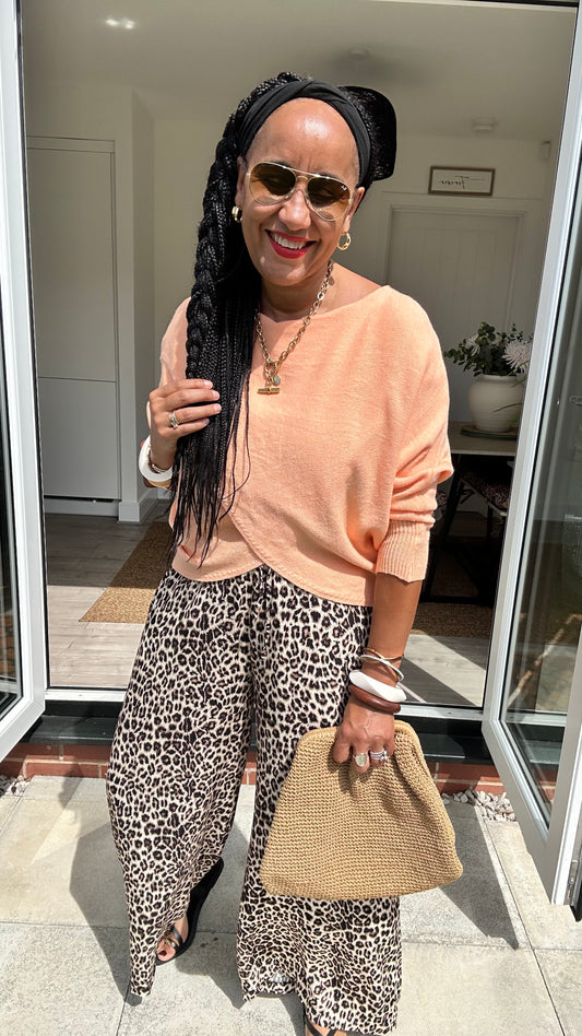 MABLE FRONT CROSS WRAP JUMPER ORANGE 🍊 *New
