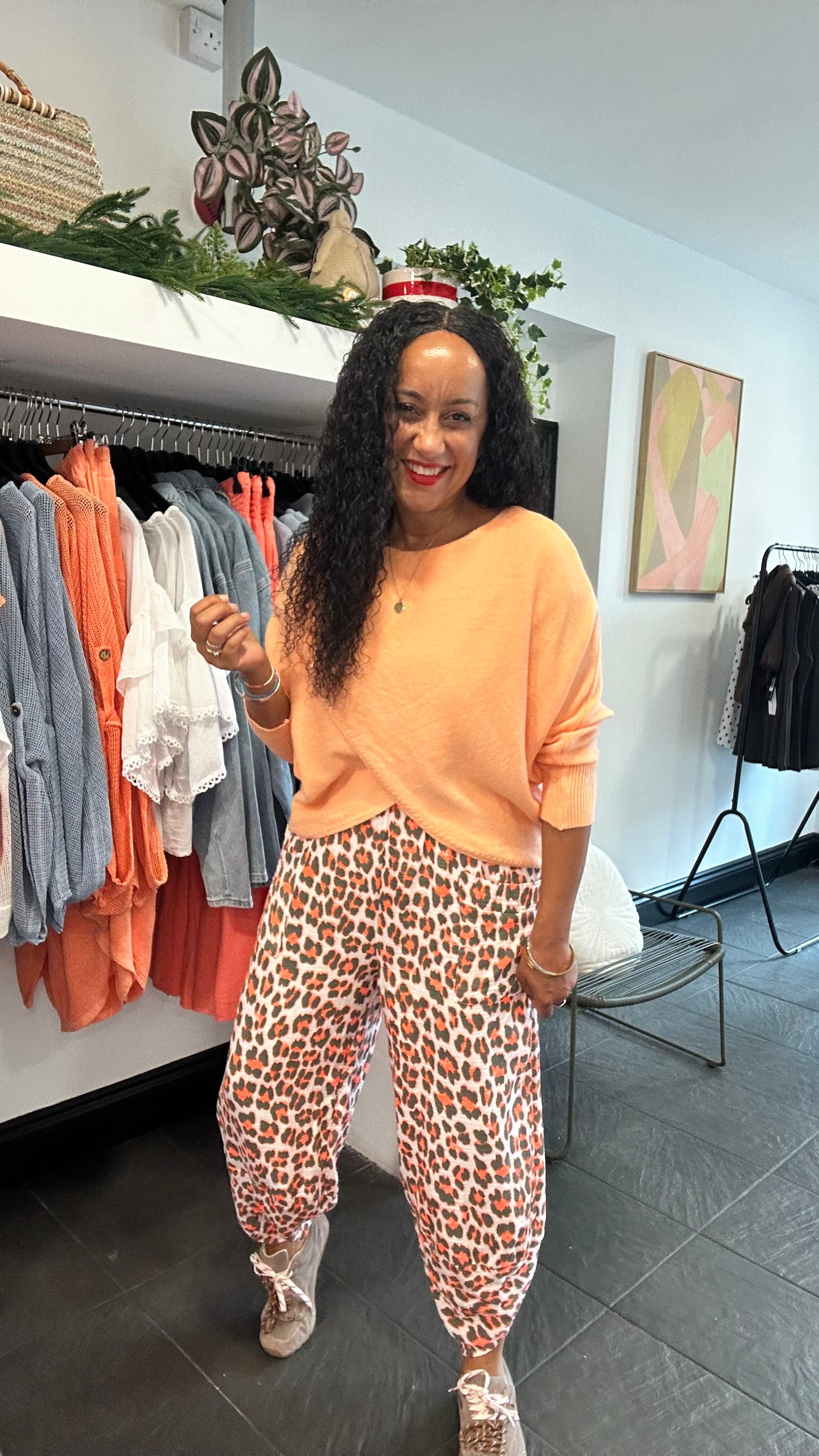 MABLE FRONT CROSS WRAP JUMPER ORANGE 🍊 *New