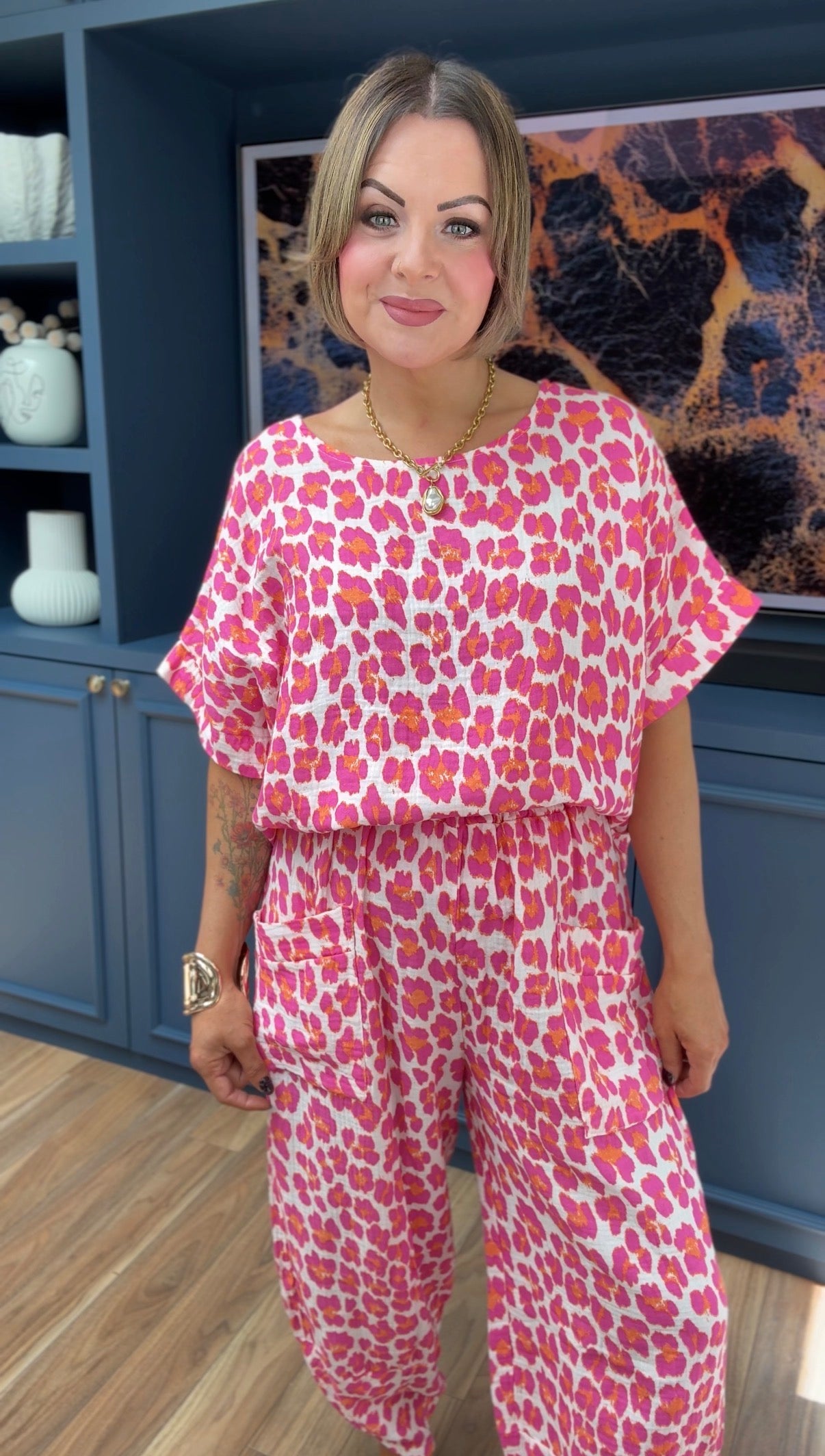 FRUITELLA LEOPARD T SHIRT FUSHIA LEOPARD *New