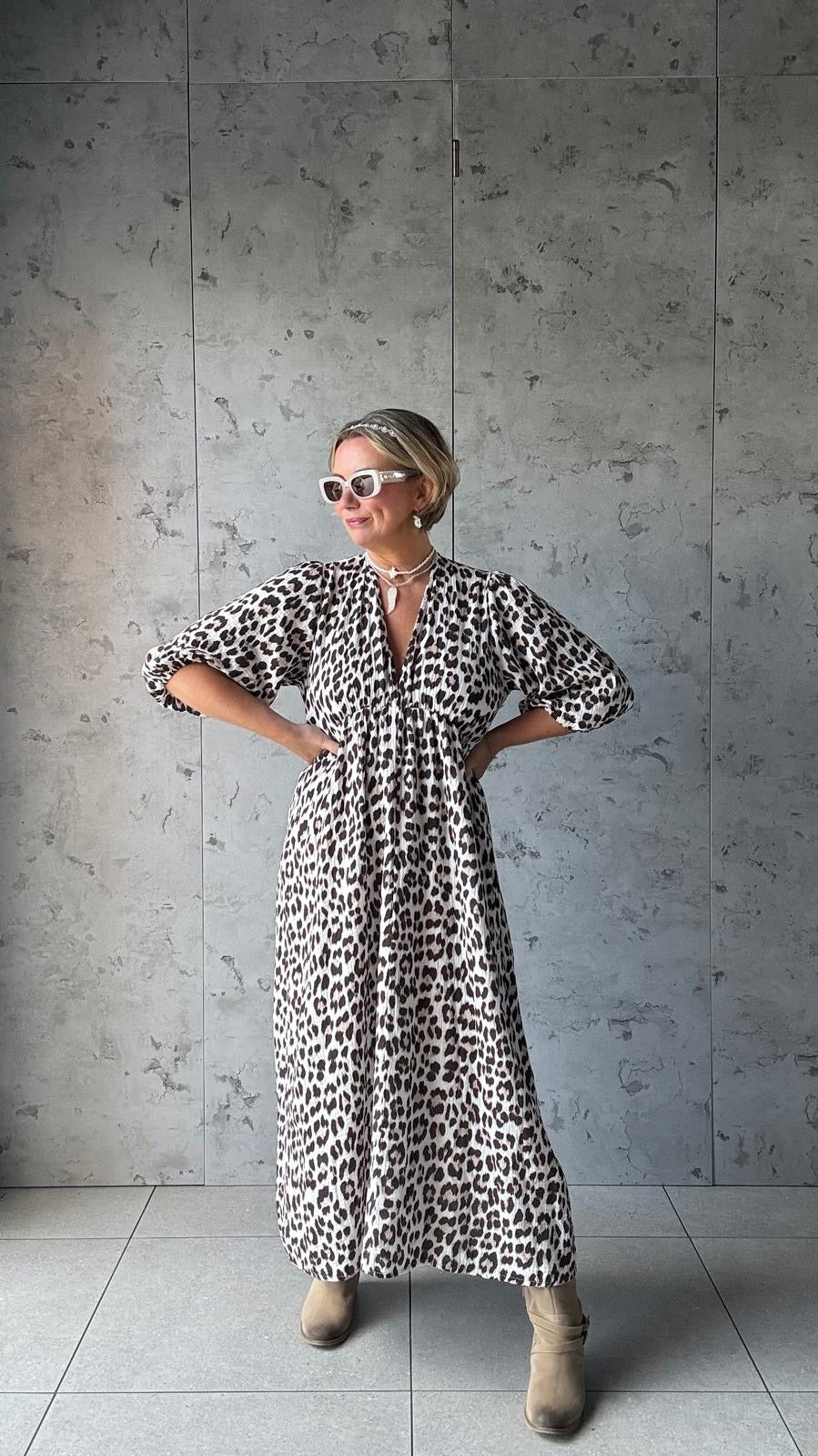 FRUITELLA LEOPARD PRINT MAXI DRESS *New