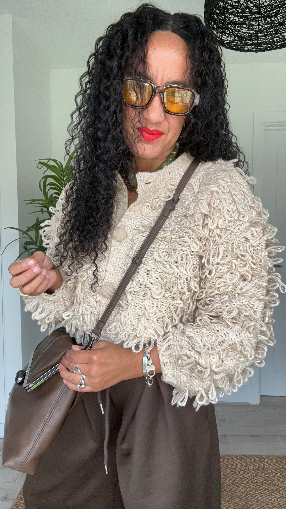 LOOPY LOOP CARDIGAN CREAM *New