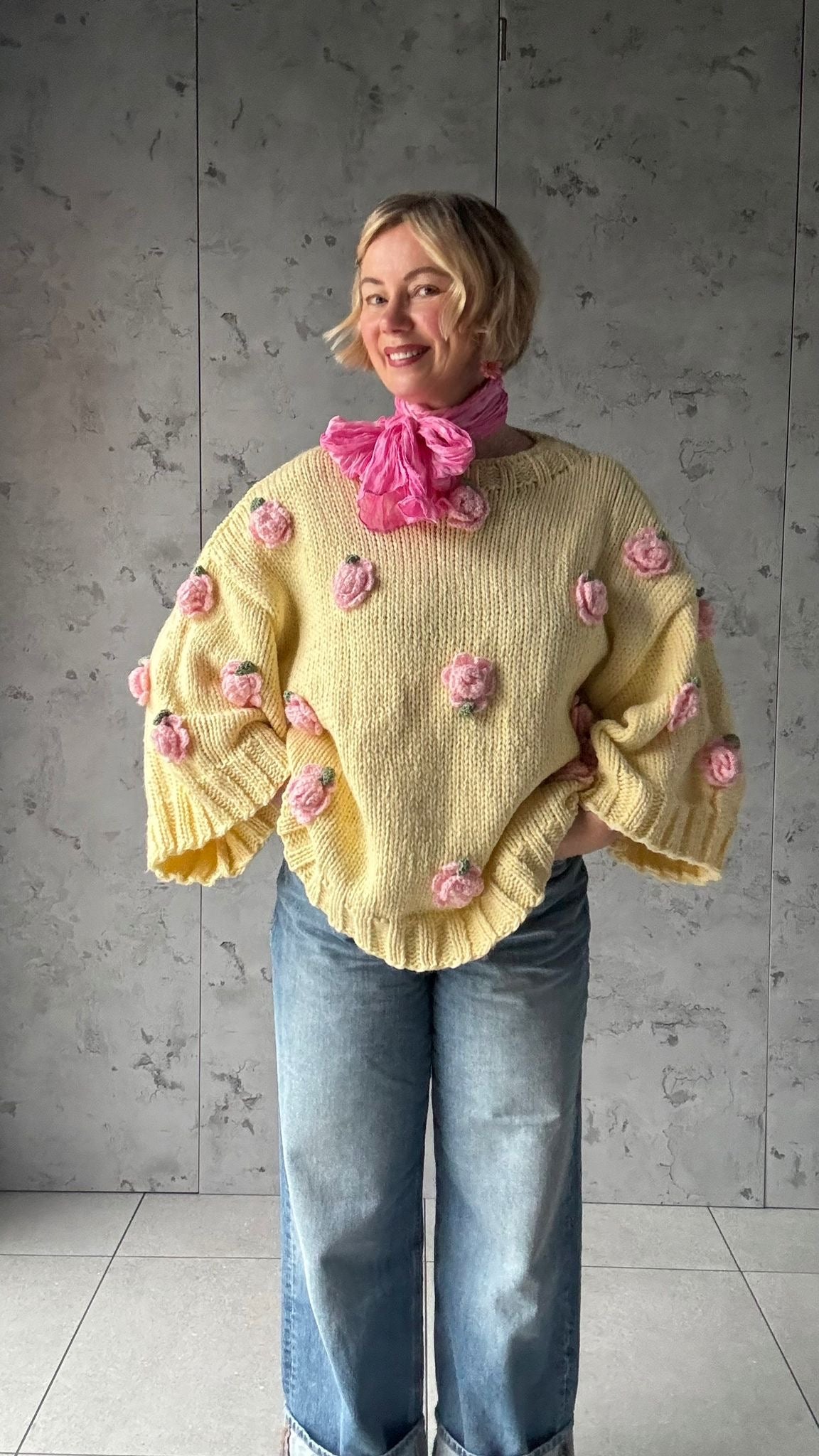 SORBET HANDMADE KNIT YELLOW *New