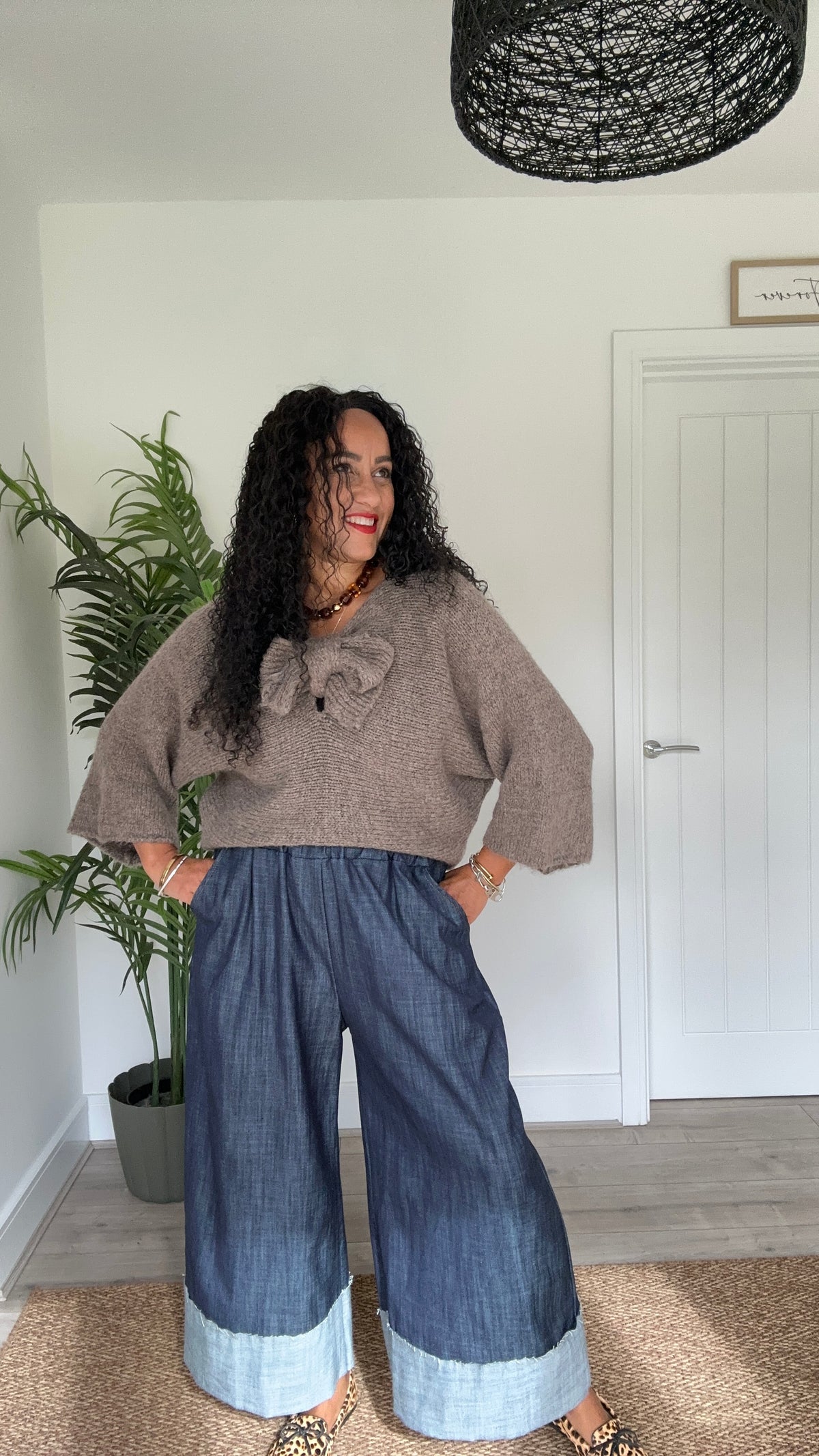 SUSIE DENIM TURN UP *New