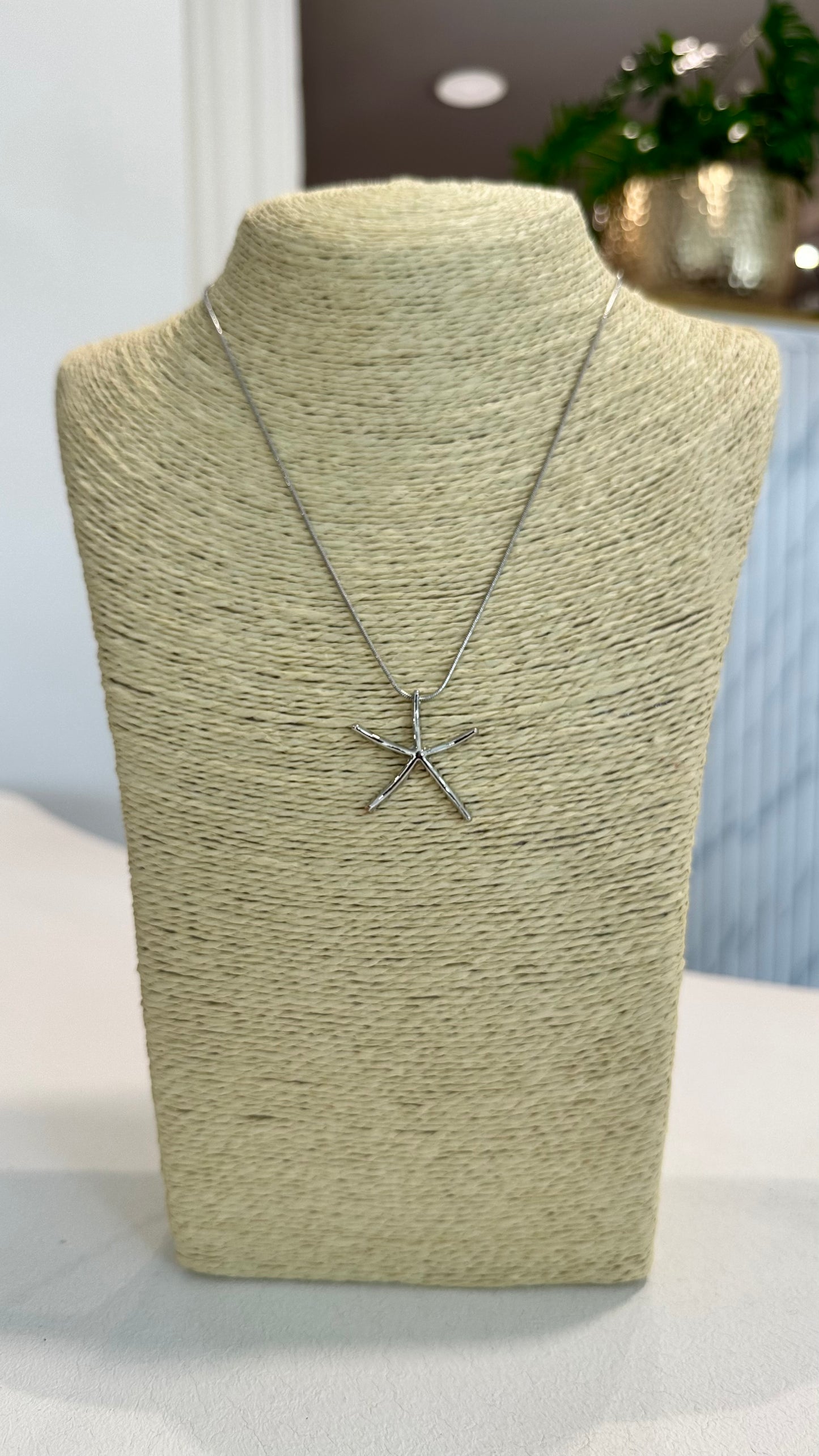 SALE SIENNA STAR FISH CHAIN NECKLACE SILVER