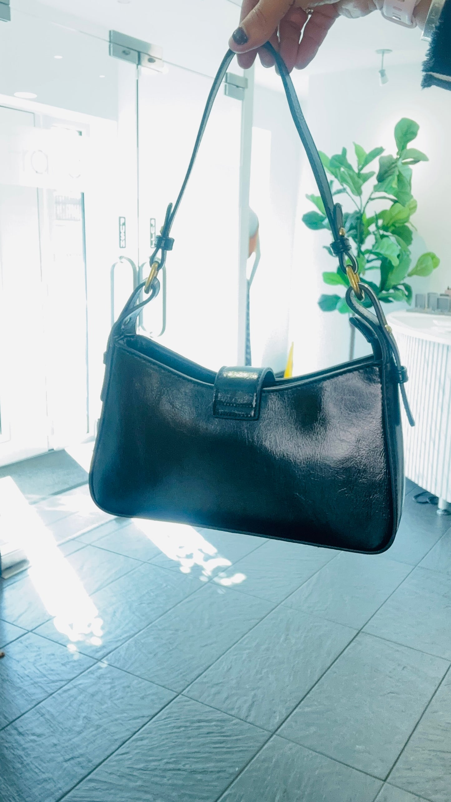 KURT PU LEATHER BAG BLACK *New