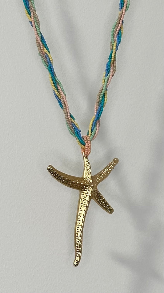 RAINBOW STARFISH NECKLACE *New