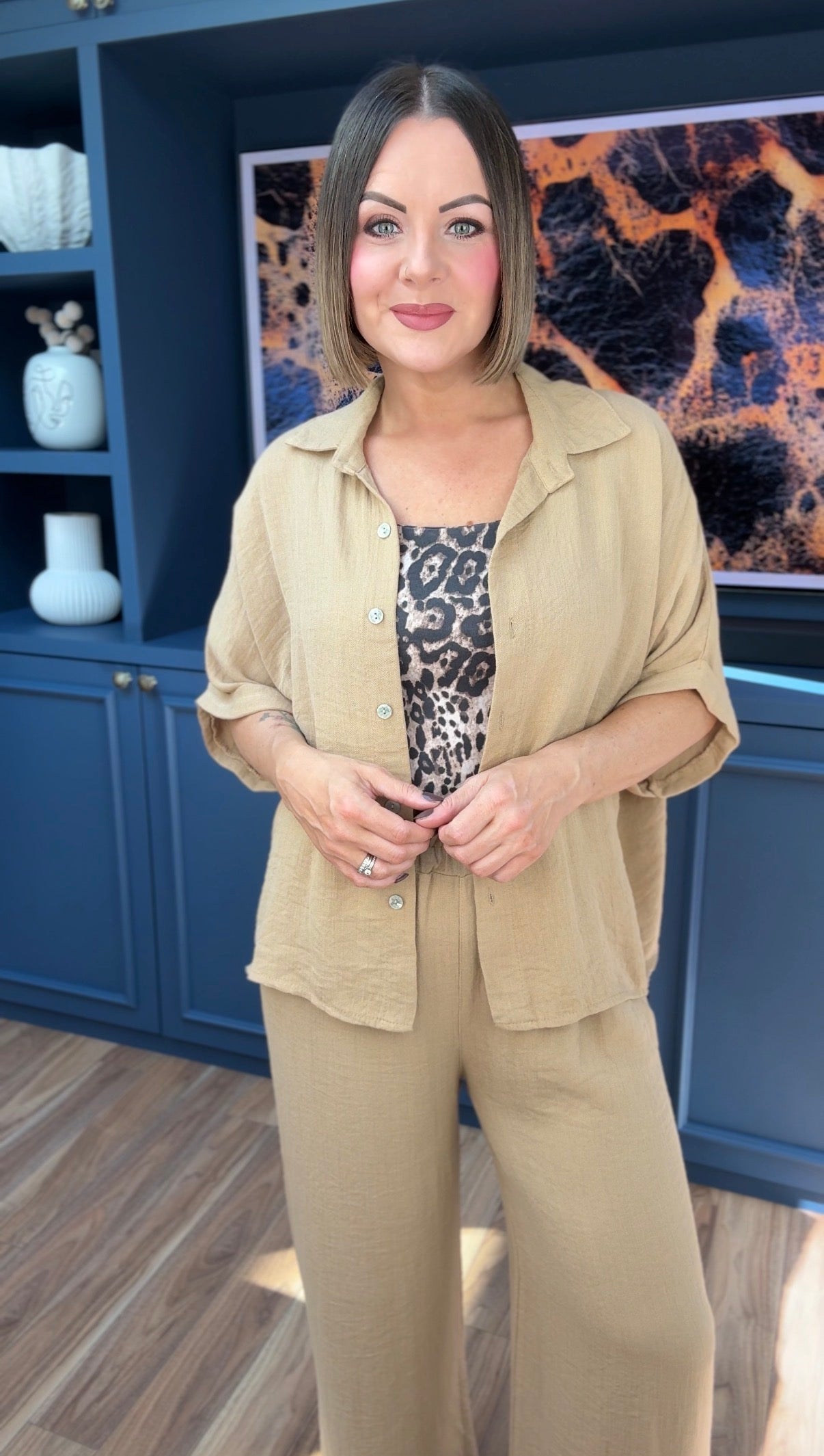 SAHARA RELAXED SHIRT SAND *New